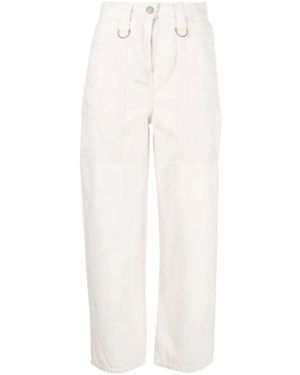 IRO Jeans ,Roze ,Katoen Casual Rechte Roze Jeans - Wit