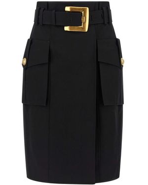 Balmain Pencil Skirts - Negro