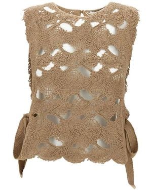 Kangra Sleeveless Tops - Neutro