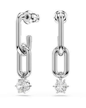 Swarovski Kristallen Constella Oorbellen, Elegant En Verfijnd - Wit