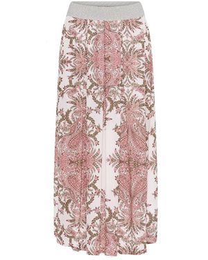 GUSTAV Geplooide Midi Rok Mabell - Roze