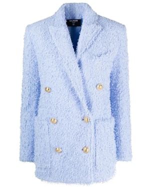 Balmain Tweed Jackets - Bleu