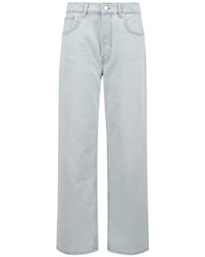 Anine Bing Straight Fit Jeans - Grey