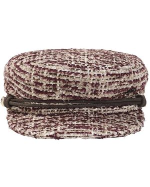 Maison Michel New Abby Tweed Hat - Rood