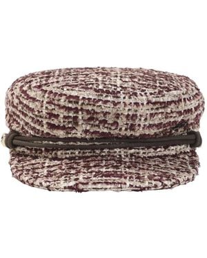 Maison Michel New Abby Tweed Hat - Rot