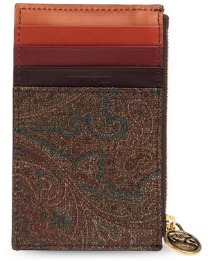 Etro Accessoires ,Veelkleurig ,Wallets & Cardholders - Bruin