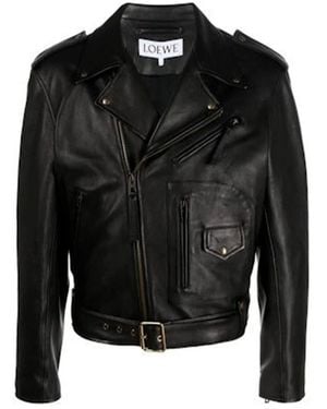 Loewe Lederjacke - Schwarz