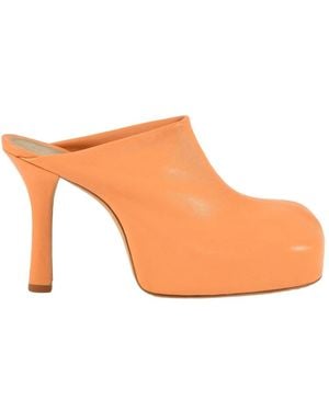 Bottega Veneta Heeled Mules - Orange