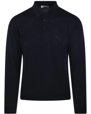Roberto Collina Tops ,Blauw ,Polo Ml
