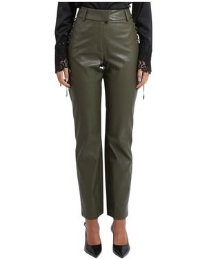 Fracomina Leather Trousers - Vert