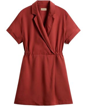 Woolrich Fluid Tencel Jurk - Rood