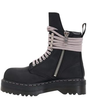 Rick Owens Quad Sole Steel Toe Boot - Zwart