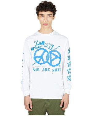 Nancy Long Sleeve Tops - Bleu