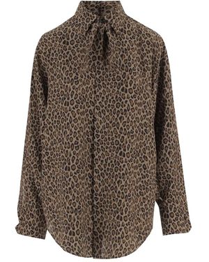 Sa Su Phi Seidenbluse Mit Animal-Print - Braun