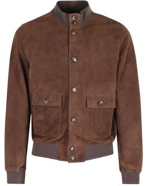 Stewart Leather Jackets - Brown