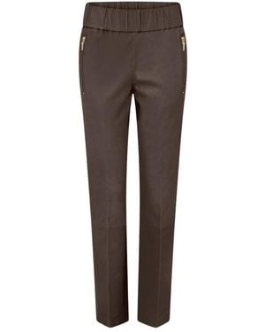 GUSTAV Cropped Trousers - Marrone