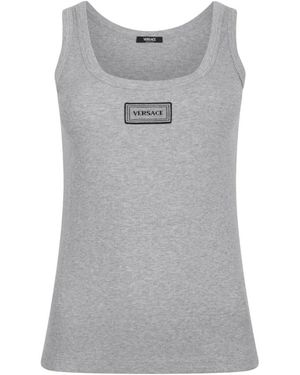 Versace Sleeveless Tops - Gris