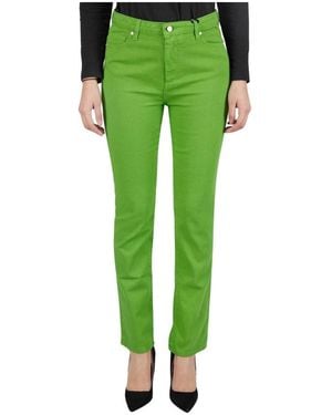 Kiton Jeans Regular Solid 100% Handmade - Groen