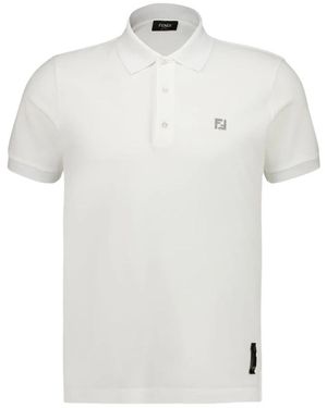 Fendi Polo Shirts - White
