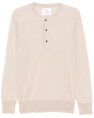 Seven Gauge Round-Neck Knitwear - Blanco