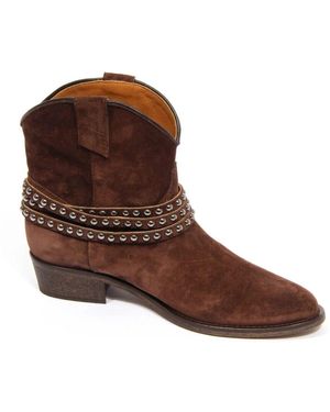 Via Roma 15 Wildlederstiefel Made - Braun