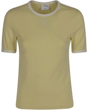 Courreges Signature Contrast T-Shirt - Groen