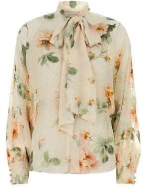 Zimmermann Overhemden ,Veelkleurig ,Carousel Shirt - Naturel