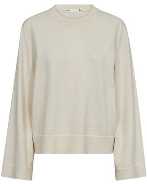 co'couture Round-Neck Knitwear - Blanc