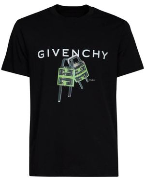 Givenchy 4G Lock Slim-Fit T-Shirt - Schwarz