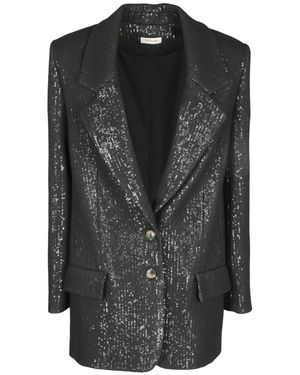 The Mannei Top paillettes scintillante - Nero