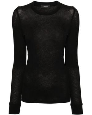 Wardrobe NYC Long Sleeve T-Shirts - Black