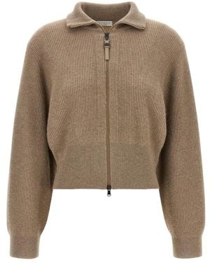 Brunello Cucinelli Glinsterende Vest - Naturel