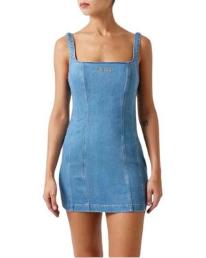 Guess Kleedjes ,Blauw ,Denim Short Denim Dress