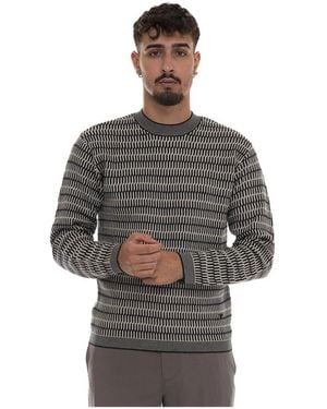 Emporio Armani Round-Neck Knitwear - Grijs