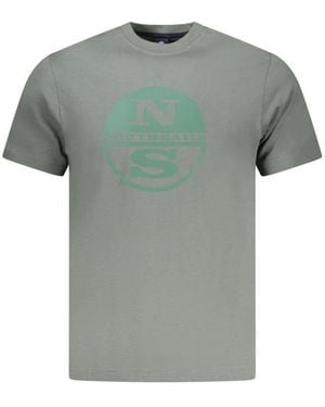 North Sails Verde Baumwoll-T-Shirt - Grau