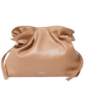 Liu Jo Tassen ,Bruin ,Leer Riccy Medium Schoudertas