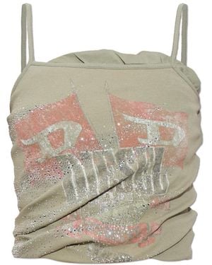 DIESEL Sleeveless Tops - Natural