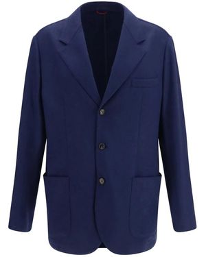Brunello Cucinelli Kaschmir-Jersey-Blazer - Blau