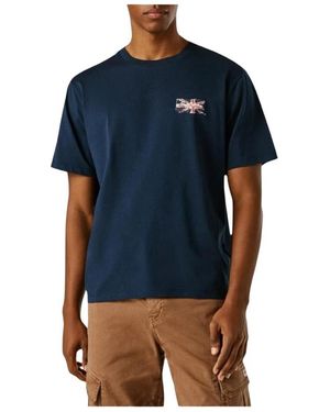 Pepe Jeans Tops ,Blauw ,T-Shirt