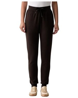 ARMANI EXCHANGE Gestructureerde Joggingbroek Van Stretch Gebonden Katoen - Zwart