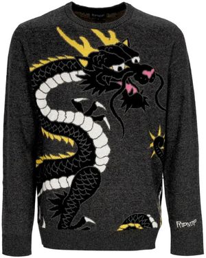 RIPNDIP Round-Neck Knitwear - Nero
