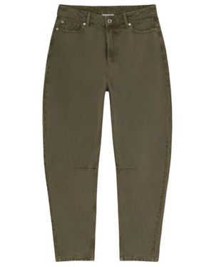 Halfboy Dunkelolive bananenbein jeans - Grün