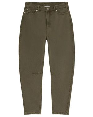 Halfboy Jeans ,Groen ,Donkere Olijf Bananenbeen Jeans