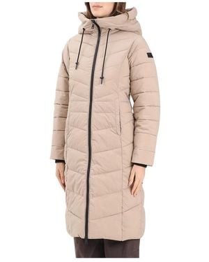 ONLY Jassen ,Leer Piumino Lungo Jas - Naturel
