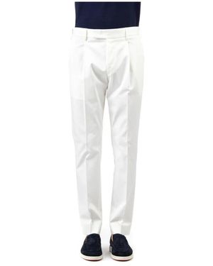 PT Torino Slim-Fit Trousers - White