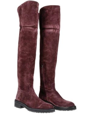 Eleventy Over-Knee Boots - Rojo