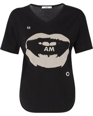 Fendi Tops ,Zwart ,Katoen T-Shirt