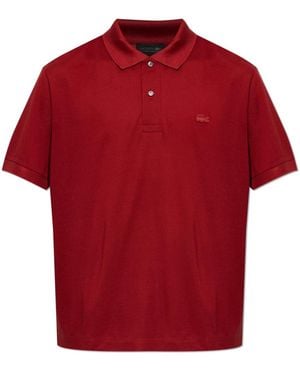 Lacoste Runway Classic Fit Seiden-Piqué-Poloshirt - Rot