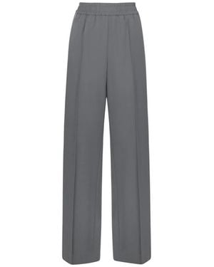 Dolce & Gabbana Grijze Broek Met Elastische Tailleband - Grijs