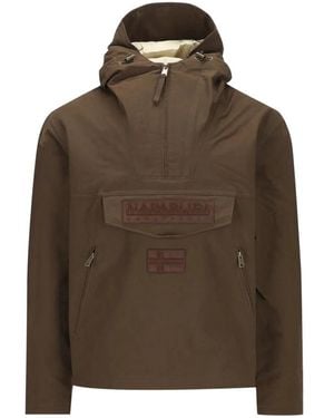 Napapijri Rain Jackets - Marrone
